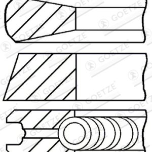 Set segmenti piston OPEL MOVANO A platou / sasiu (X70) 2.8 DTI (ED, HD, UD0, UD4) diesel 114 cai GOETZE ENGINE 08-122200-00