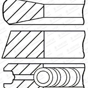 Set segmenti piston OPEL MOVANO A platou / sasiu (X70) 2.8 DTI (ED, HD, UD0, UD4) diesel 114 cai GOETZE ENGINE 08-122208-00