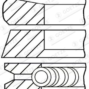 Set segmenti piston OPEL MOVANO A bus (X70) 2.2 DTI (JD) diesel 90 cai GOETZE ENGINE 08-127407-00