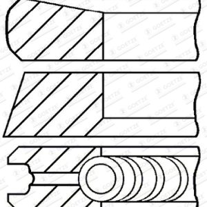 Set segmenti piston OPEL VIVARO B platou / sasiu (X82) 1.6 CDTI (03) diesel 116 cai GOETZE ENGINE 08-424907-00
