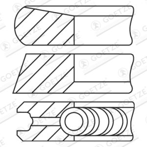Set segmenti piston OPEL MOVANO B caroserie (X62) 2.3 CDTI FWD (FV) diesel 146 cai GOETZE ENGINE 08-435200-10