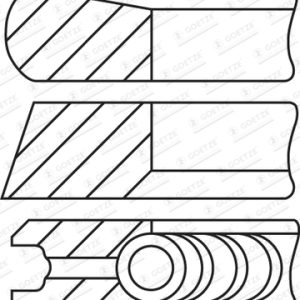 Set segmenti piston OPEL MOVANO B platou / sasiu (X62) 2.3 CDTI FWD (EV, HV, UV) diesel 125 cai GOETZE ENGINE 08-435207-00
