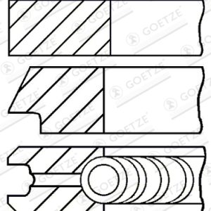 Set segmenti piston OPEL CASCADA (W13) 2.0 CDTI (67) diesel 194 cai GOETZE ENGINE 08-436500-00