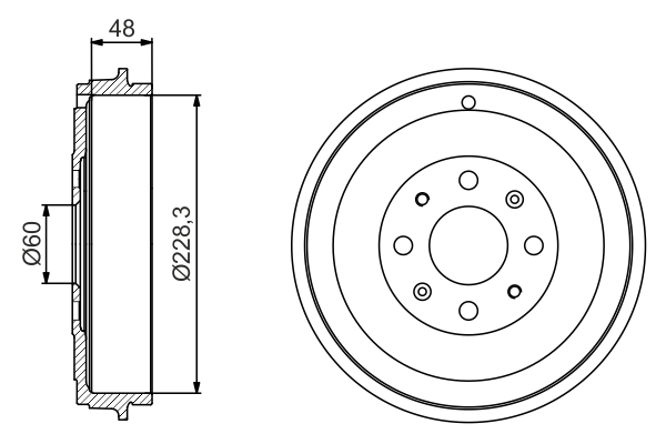 Tambur frana OPEL ADAM (M13) 1.4 benzina 87 cai BOSCH 0 986 477 208