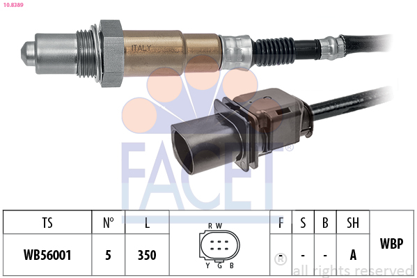 Sonda Lambda OPEL VIVARO B caroserie (X82) 1.6 CDTI (05) diesel 120 cai FACET 10.8389