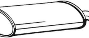 Toba esapament finala OPEL COMBO Autoutilitara/limuzina spatioasa (71_) 1.4 benzina 82 cai BOSAL 185-439