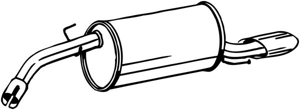 Toba esapament finala OPEL ADAM (M13) 1.0 benzina 115 cai BOSAL 185-597