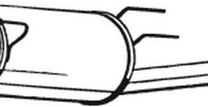 Toba esapament finala OPEL COMBO Tour 1.7 CDTI 16V diesel 101 cai BOSAL 185-637