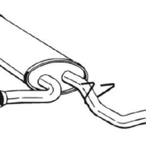 Toba esapament finala OPEL MOVANO A platou / sasiu (X70) 2.5 CDTI (ED, HD, UD0, UD4) diesel 146 cai BOSAL 279-911