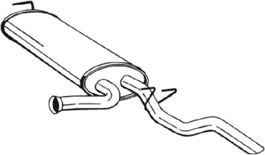 Toba esapament finala OPEL MOVANO A platou / sasiu (X70) 2.5 CDTI (ED, HD, UD0, UD4) diesel 146 cai BOSAL 279-911