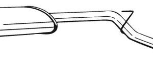 Toba esapament finala OPEL MOVANO A platou / sasiu (X70) 2.2 DTI (ED, HD, UD0, UD4) diesel 90 cai BOSAL 281-943