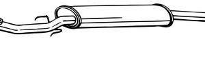Toba esapamet intermediara OPEL ADAM (M13) 1.4 benzina 101 cai BOSAL 291-149