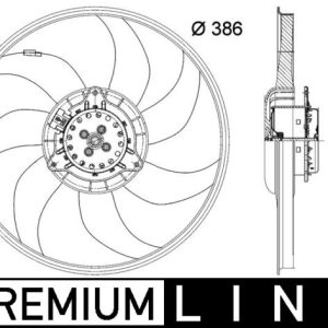 Ventilator radiator OPEL ADAM (M13) 1.2 benzina 69 cai MAHLE ORIGINAL CFF 399 000P