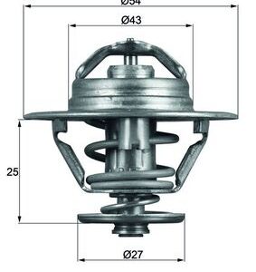 Termostat lichid racire OPEL MOVANO A caroserie (X70) 2.5 D (FD) diesel 80 cai MAHLE ORIGINAL TX 93 79D