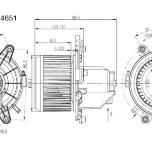 Ventilator habitaclu OPEL GRANDLAND X Van 2.0 CDTI (75) diesel 177 cai NRF 34651