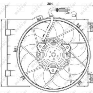 Ventilator radiator OPEL COMBO Autoutilitara/limuzina spatioasa 1.6 benzina 87 cai NRF 47063