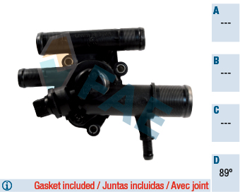 Termostat lichid racire OPEL VIVARO A bus (X83) 1.9 DI (F7, J7, A07) diesel 80 cai FAE 5323889