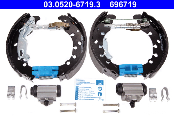 Set saboti frana OPEL ADAM (M13) 1.2 benzina 69 cai ATE 03.0520-6719.3