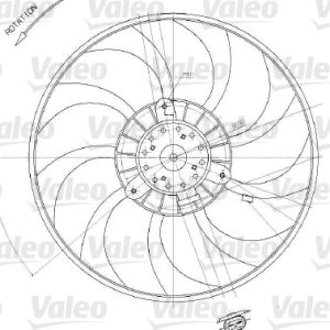 Ventilator radiator OPEL MOVANO A caroserie (X70) 2.5 DTi (FD) diesel 99 cai VALEO 698412