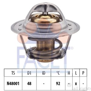 Termostat lichid racire OPEL COMBO Autoutilitara/limuzina spatioasa (71_) 1.2 benzina 45 cai FACET 7.8207S
