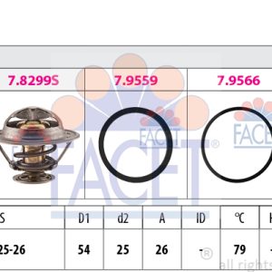 Termostat lichid racire OPEL MOVANO A caroserie (X70) 2.5 D (FD) diesel 80 cai FACET 7.8299