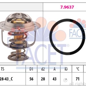 Termostat lichid racire OPEL MOVANO A bus (X70) 3.0 DTi (JD) diesel 136 cai FACET 7.8650