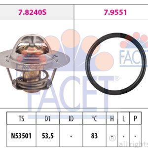 Termostat lichid racire OPEL MOVANO A caroserie (X70) 1.9 DTI (FD) diesel 80 cai FACET 7.8654