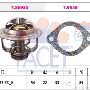 Termostat lichid racire OPEL COMBO Tour 1.7 DTI 16V diesel 75 cai FACET 7.8693