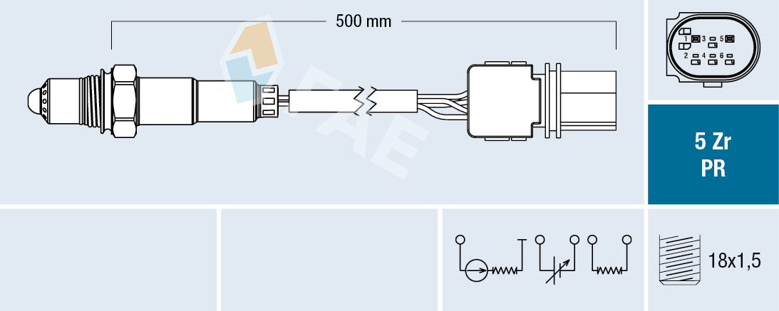 Sonda Lambda OPEL MOVANO A platou / sasiu (X70) 2.5 CDTI (ED, HD, UD0, UD4) diesel 146 cai FAE 75060
