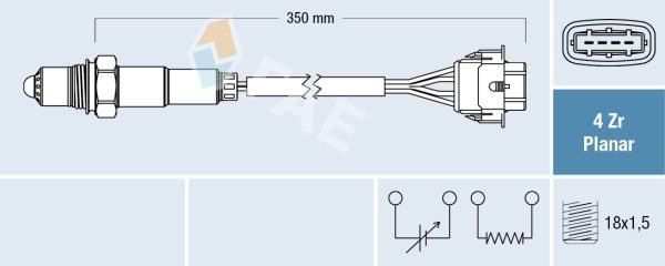 Sonda Lambda OPEL COMBO Autoutilitara/limuzina spatioasa 1.4 16V benzina 90 cai FAE 77208