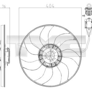 Ventilator radiator OPEL CASCADA (W13) 1.6 (67) benzina 200 cai TYC 825-0020