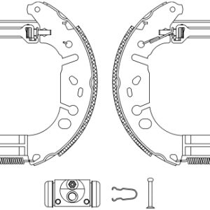 Set saboti frana OPEL ADAM (M13) 1.4 benzina 101 cai TEXTAR 84065402