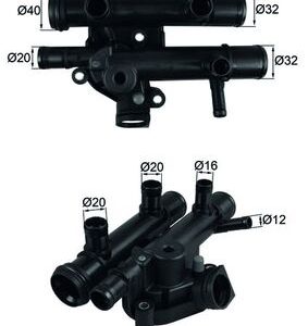 Termostat lichid racire OPEL MOVANO A bus (X70) 2.5 CDTI (JD) diesel 101 cai MAHLE ORIGINAL TI 259 83D