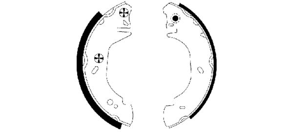 Set saboti frana OPEL MOVANO A caroserie (X70) 3.0 DTI (FD) diesel 136 cai TEXTAR 91054500