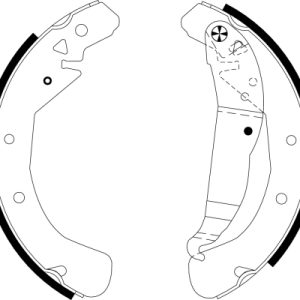 Set saboti frana OPEL COMBO Tour 1.4 benzina 90 cai TEXTAR 91060100