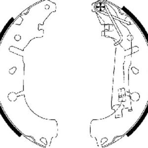 Set saboti frana OPEL ADAM (M13) 1.4 benzina 87 cai TEXTAR 91065400