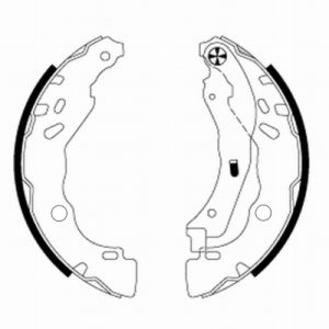 Set saboti frana OPEL ROCKS-E Electric (9AZ2CA) electric 8 cai TEXTAR 91077200