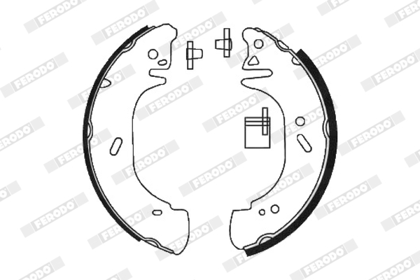 Set saboti frana OPEL MOVANO A caroserie (X70) 1.9 DTI (FD) diesel 80 cai FERODO FSB618