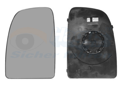 Sticla oglinda retrovizoare exterioara OPEL MOVANO C platou / sasiu (U9) 2.2 D diesel 165 cai VAN WEZEL 1651837