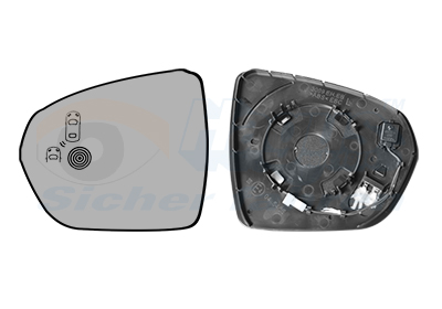 Sticla oglinda retrovizoare exterioara OPEL GRANDLAND X Van 2.0 CDTI (75) diesel 177 cai VAN WEZEL 4084835