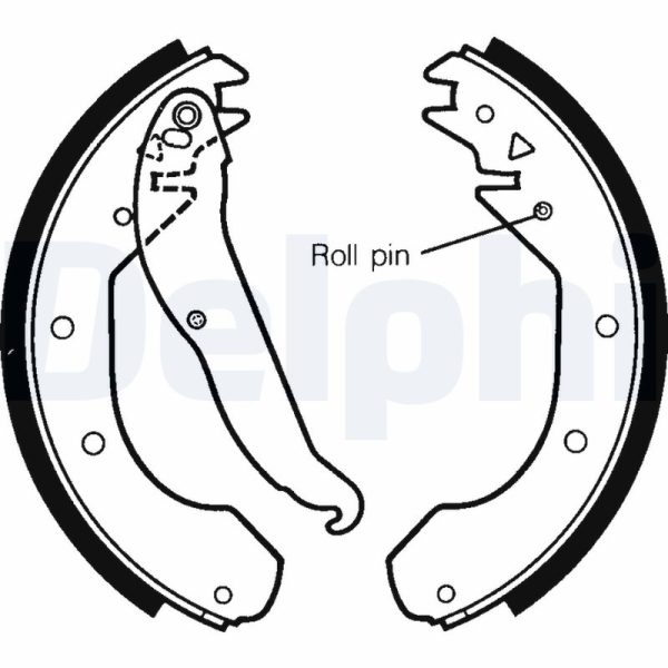 Set saboti frana OPEL COMBO Autoutilitara/limuzina spatioasa (71_) 1.7 D diesel 60 cai DELPHI LS1297