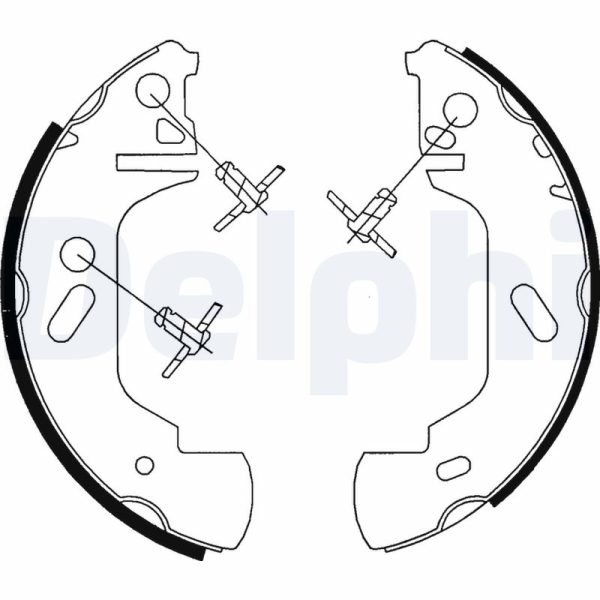 Set saboti frana OPEL MOVANO A bus (X70) 1.9 DTI (JD) diesel 82 cai DELPHI LS1701
