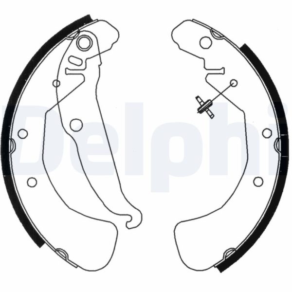 Set saboti frana OPEL COMBO Tour 1.7 DTI 16V diesel 75 cai DELPHI LS1829