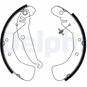Set saboti frana OPEL COMBO Tour 1.3 CDTI 16V diesel 69 cai DELPHI LS1829
