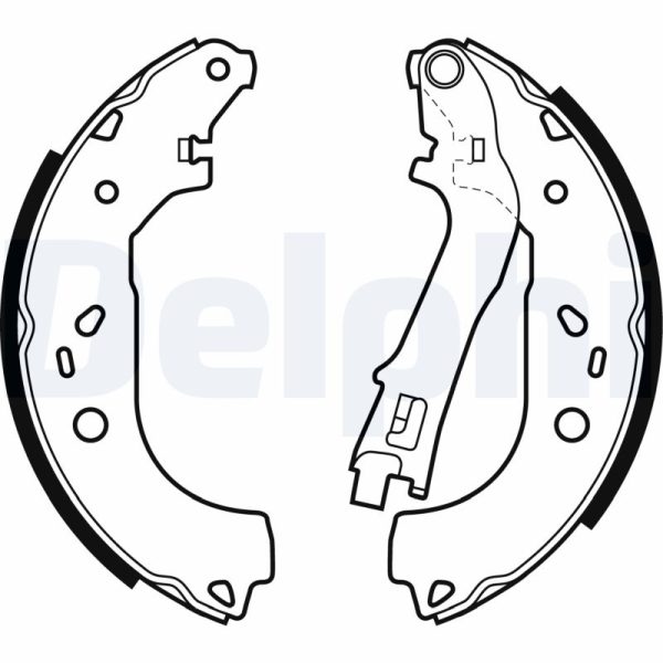 Set saboti frana OPEL COMBO Autoutilitara/limuzina spatioasa (X12) 1.4 CNG (B05) Benzina/Gaz metan (GNC) 120 cai DELPHI LS1979