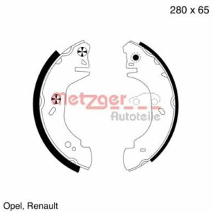 Set saboti frana OPEL MOVANO A bus (X70) 1.9 DTI (JD) diesel 82 cai METZGER MG 807