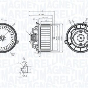 Ventilator habitaclu OPEL MOKKA / MOKKA X (J13) 1.6 CDTI (_76) diesel 110 cai MAGNETI MARELLI 069412363010