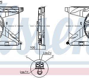 Ventilator radiator OPEL MOKKA / MOKKA X (J13) 1.4 (_76) benzina 140 cai NISSENS 850124