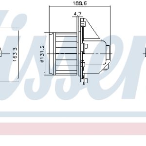 Ventilator habitaclu OPEL GRANDLAND / GRANDLAND X (A18, P1UO) 1.6 Turbo Hybrid benzina/elector 224 cai NISSENS 87542