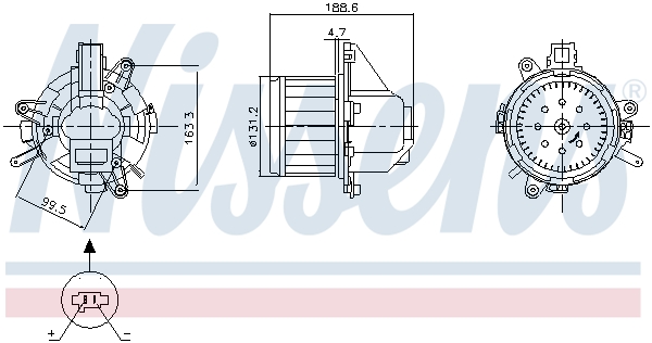 Ventilator habitaclu OPEL COMBO Autoutilitara/limuzina spatioasa (K9) 1.5 D diesel 131 cai NISSENS 87542